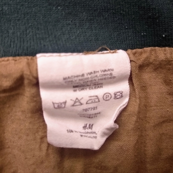 H&M multi-colored striped flowy skirt size 8 - Picture 6 of 6